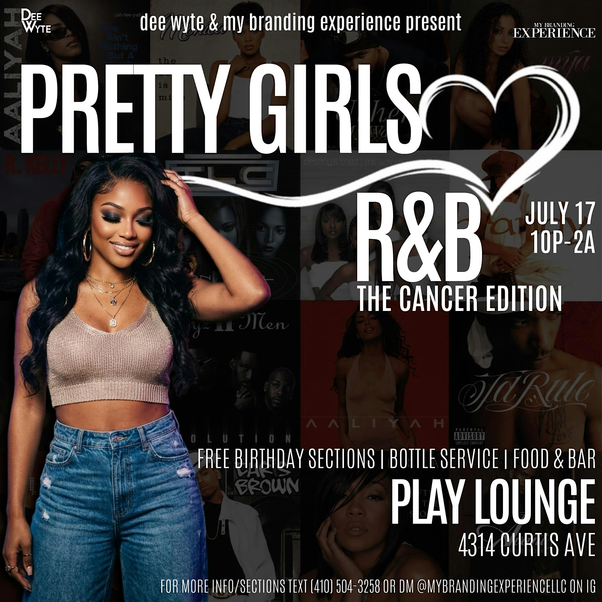 Pretty Girls Love R&B | Free VIP 4 Birthday Celebrations | 410-504-3258 at 4314 Curtis Ave – Baltimore, MD