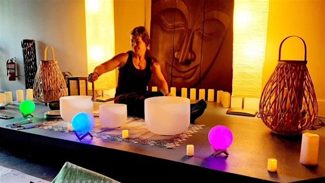 Sound Bath Meditation with Singing Bowls & Aromatherapy at Banyan Soul Yoga Studio & Boutique – Jensen Beach, FL