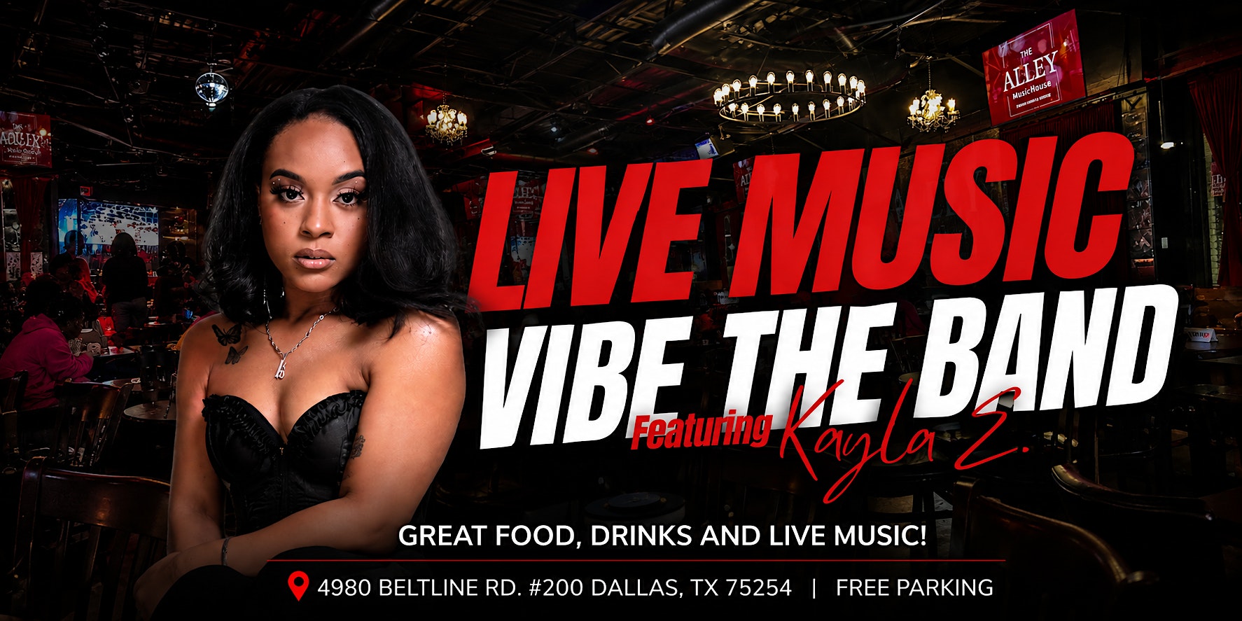 Live on Stage: Vibe The Band ft Kayla E at The Alley Music House – Dallas, TX