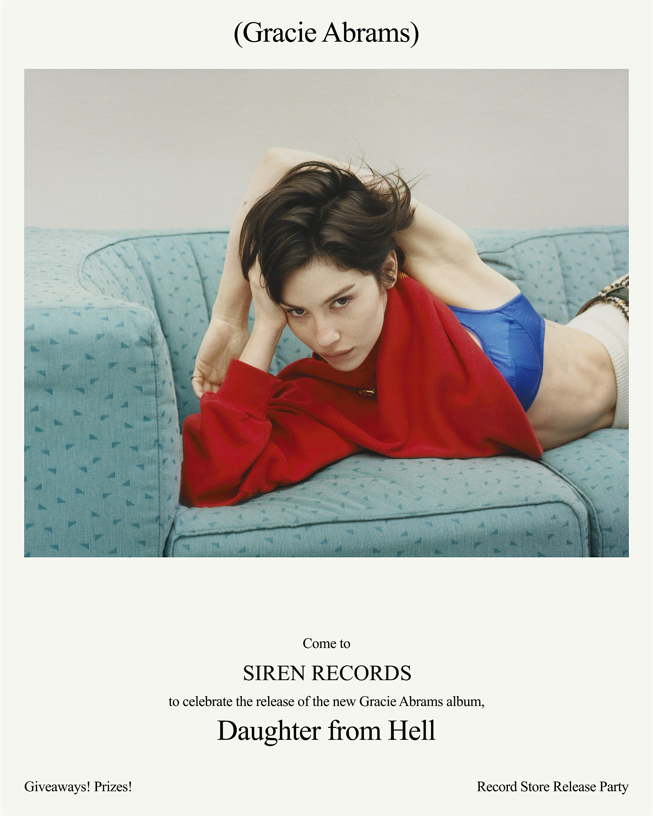 GRACIE ABRAMS LISTENING EVENT 7/17 @ SIREN RECORDS at Siren Records – Doylestown, PA