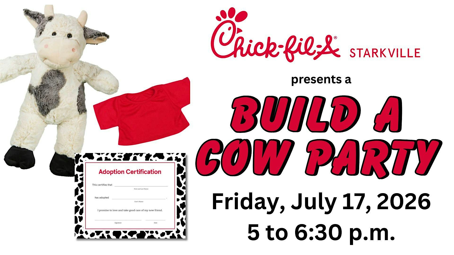 Build-A-Cow Party at Chick-fil-A Starkville at Chick-fil-A – Starkville, MS
