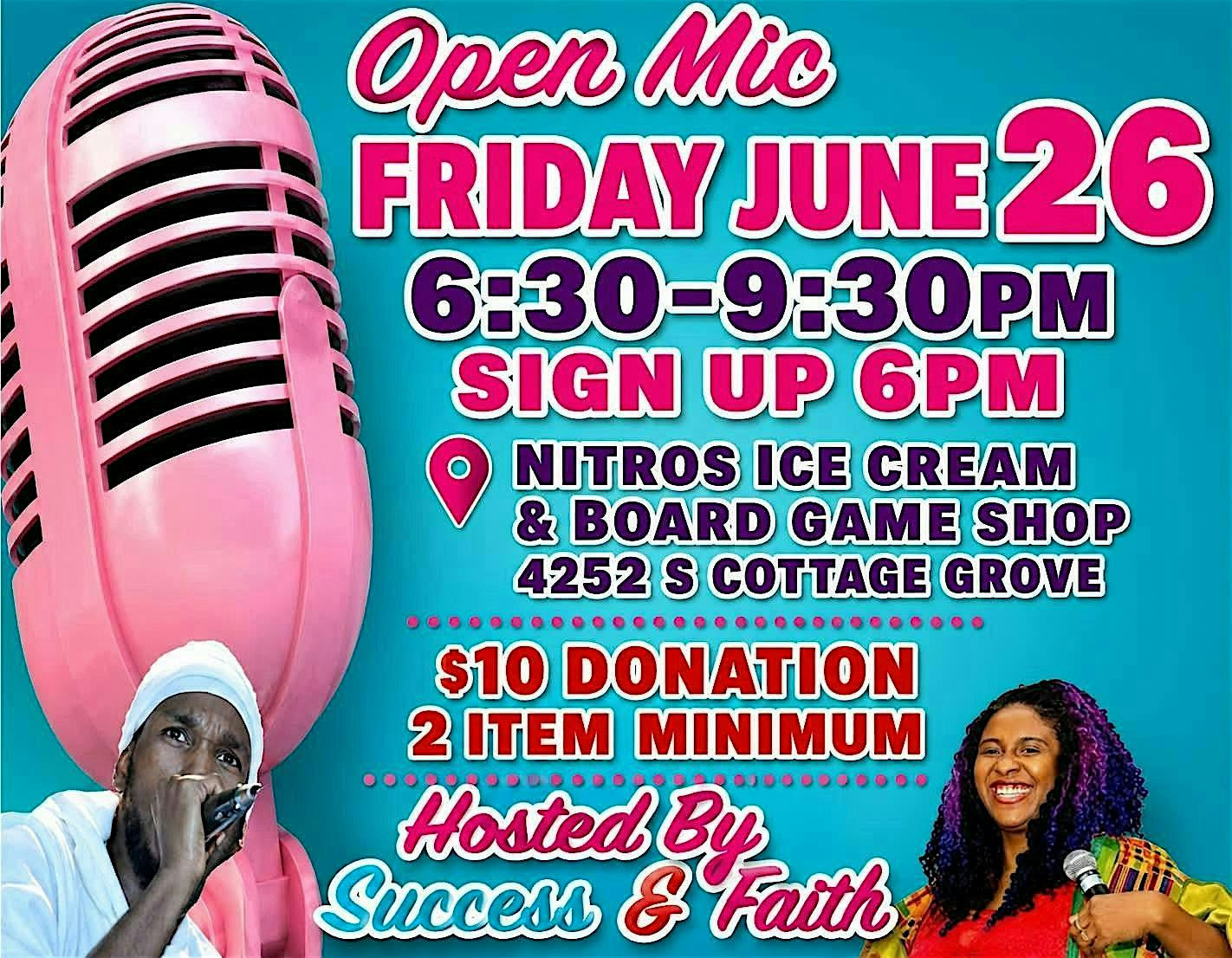 July 17-Blessed & Prosperous Openmic at Nitro Nostalgia – Chicago, IL