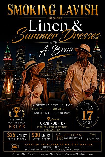 Smoking Lavish Linen & Summer Dresses with a Brim at 1630 San Pablo Ave – Oakland, CA