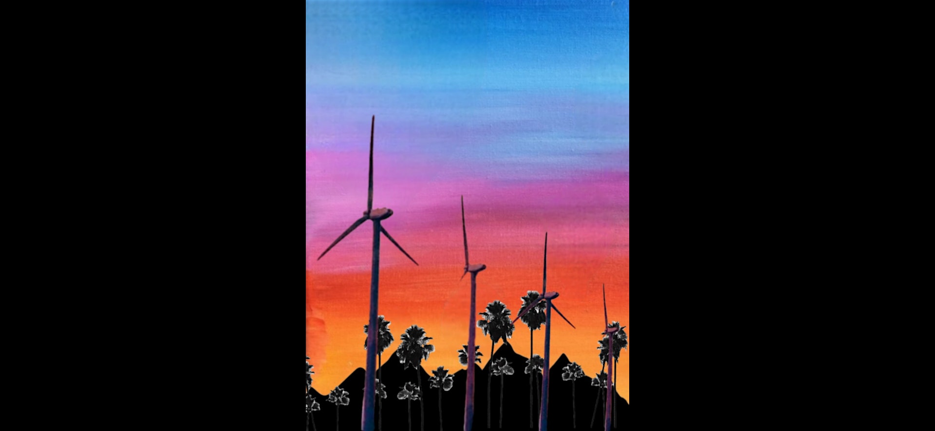 Family Paint with Desi – Desert Sunset at The Old Spaghetti Factory – Rancho Mirage, CA