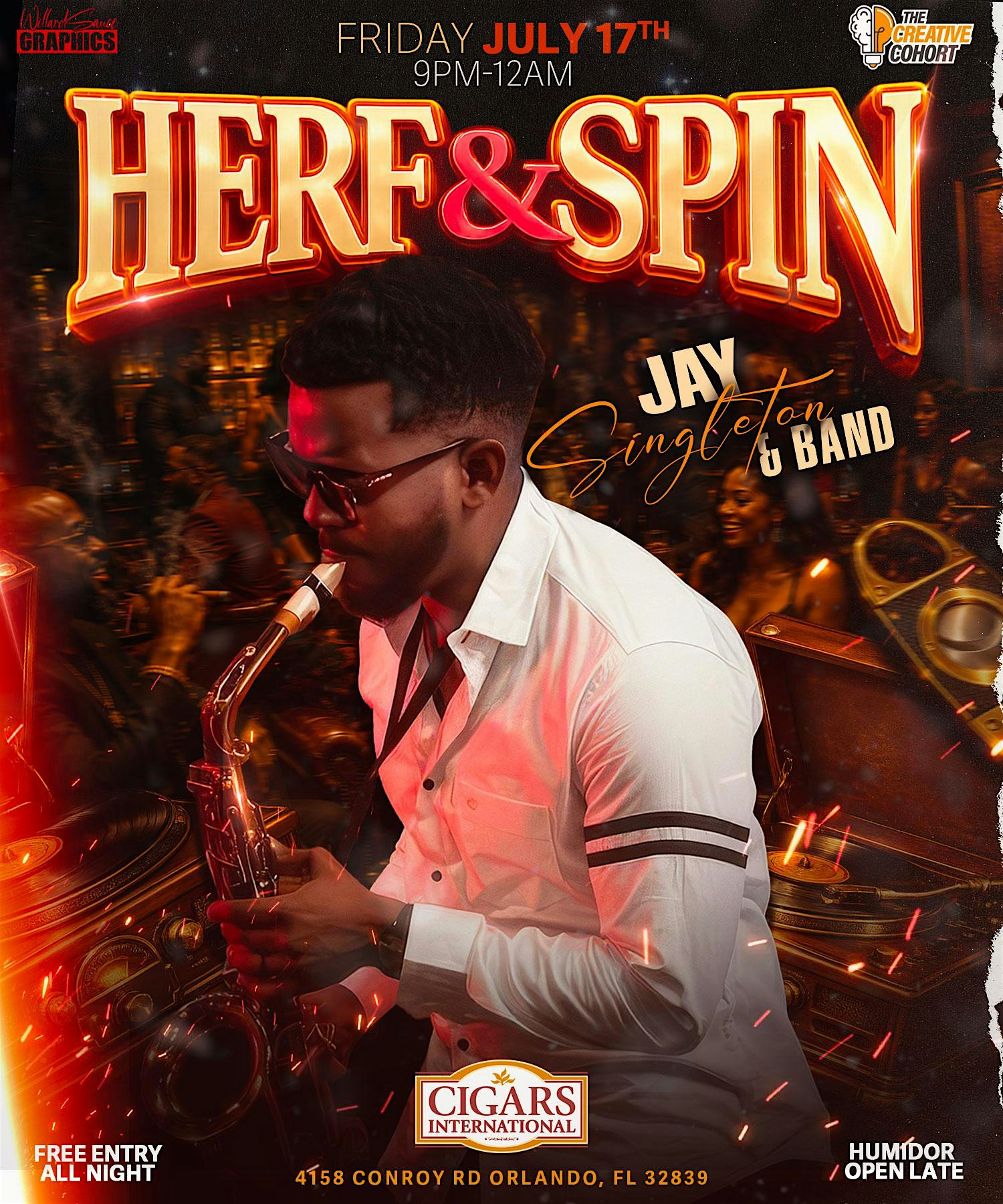 JUL 17 LIVE BAND | Herf & Spin ORLANDO, FL at 4158 Conroy Rd – Orlando, FL