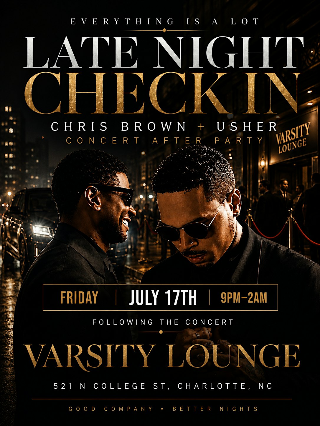 Chris brown usher Concert After Party! UPTOWN at Varsity lounge – Charlotte, NC