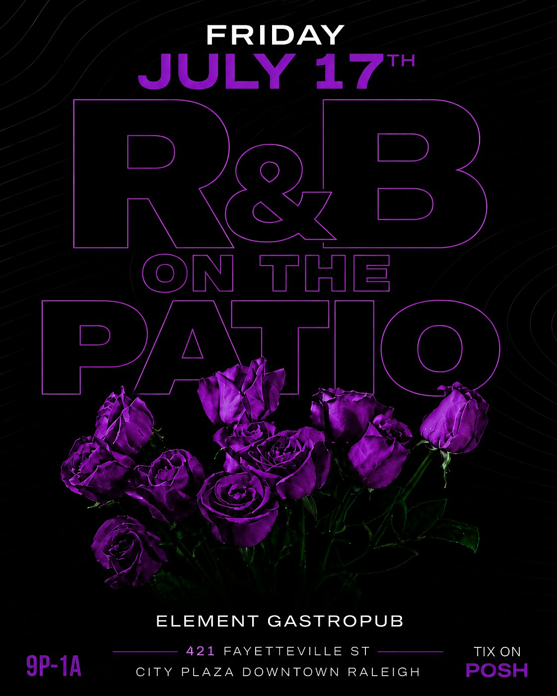 R&B On The Patio in City Plaza @ Element in City Plaza at Element Gastropub – Raleigh, NC