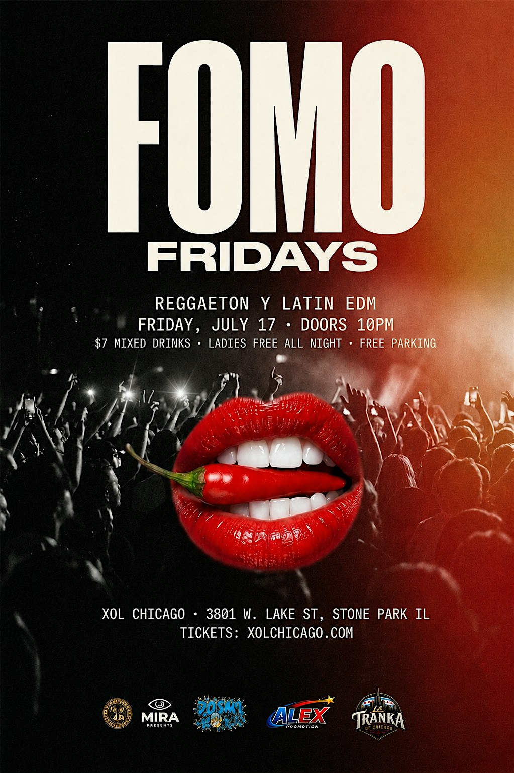 FOMO FRIDAYS (Reggaeton Y Más) at XOL Chicago – Stone Park, IL