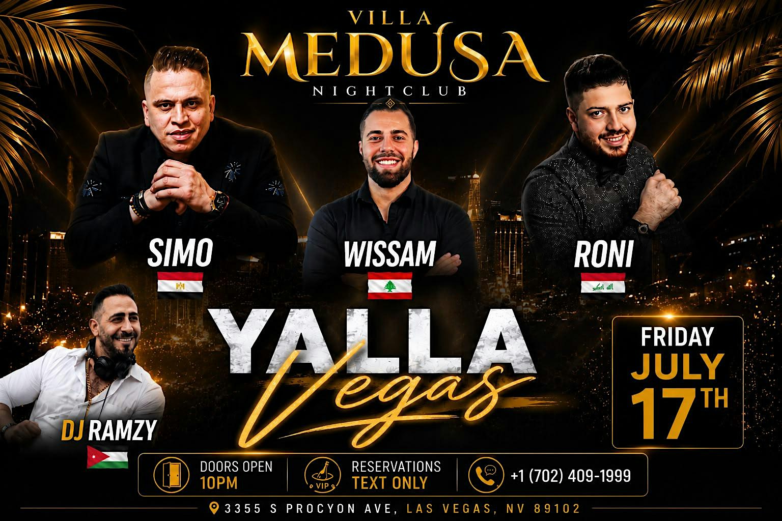 Yalla Vegas Live at Villa Medusa Nightclub at Villa Medusa Nightclub – las Vegas, NV