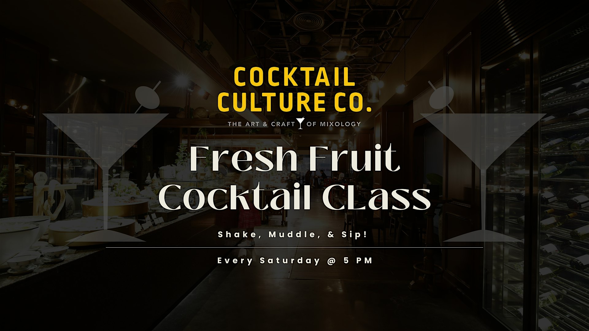 Fresh Fruit Cocktail Creations Class at Infusion Lounge – Philadelphia, PA