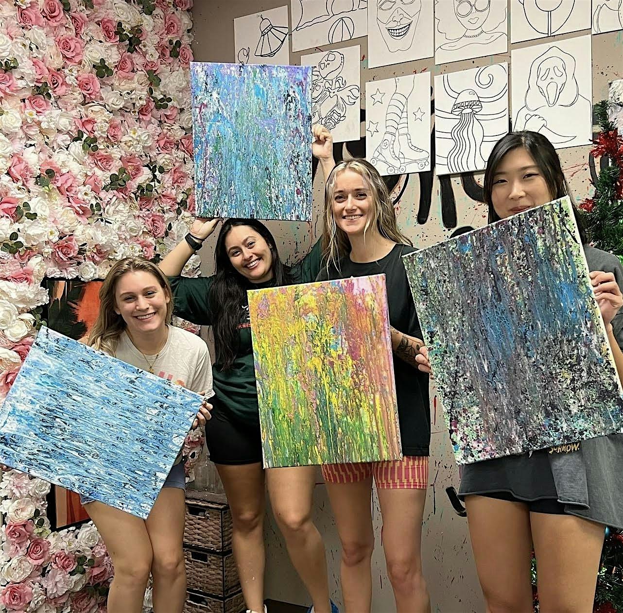 Paint Splatter Session 7:00-8:00pm BYOB (FRI/SAT) at JOES PALETTE ART & SPLATTER STUDIO – Largo, FL