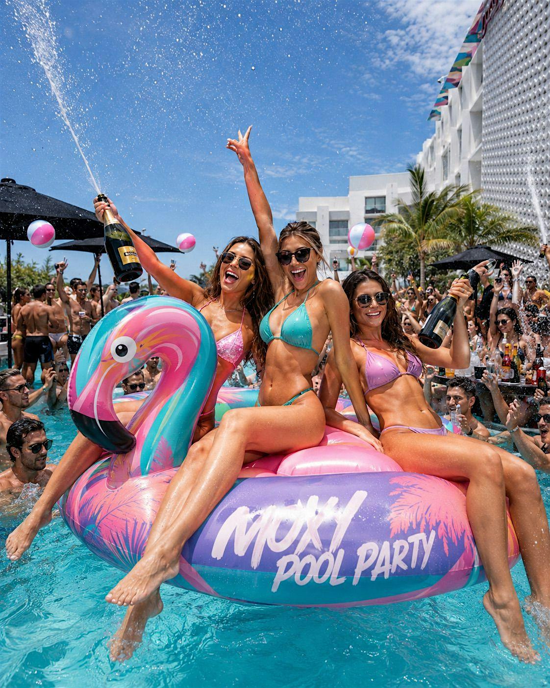 BIGGEST POOL PARTIES IN SOUTH BEACH – MOXY POOL PARTY at Pool Party Moxy Miami Pool Parties – Miami Beach, FL