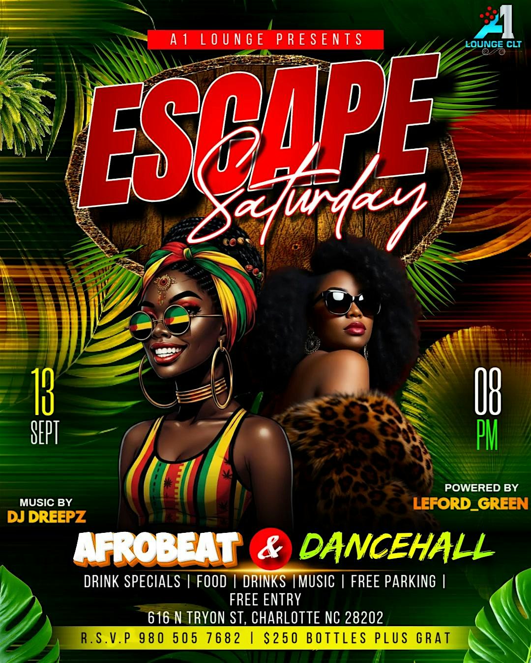 ESCAPE SATURDAYS @A1LOUNGECLT at 616 North Tryon Street, Charlotte, NC, USA – Charlotte, NC