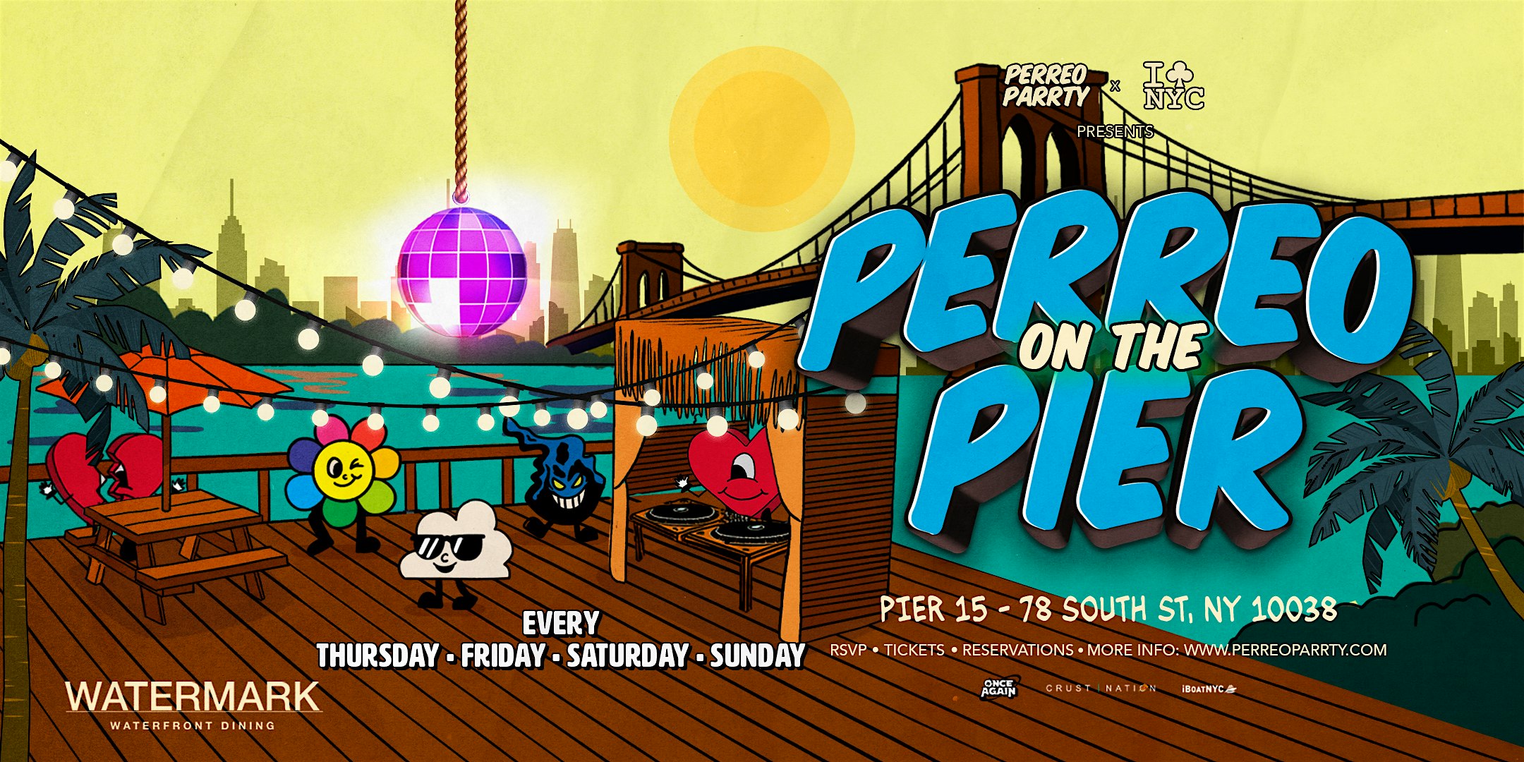Perreo on the Pier – Open-Air Latin & Reggaeton Dance Party NYC at Watermark – New York, NY