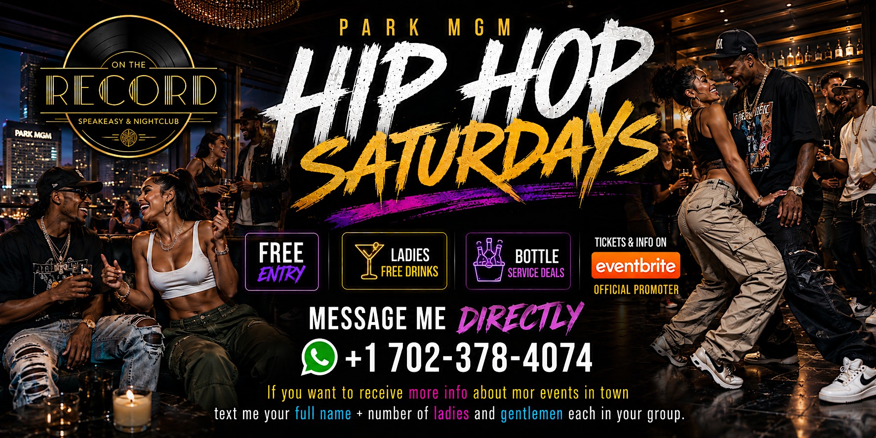 HIP HOP SATURDAYS AT PARK MGM at On The Record – Las Vegas, NV