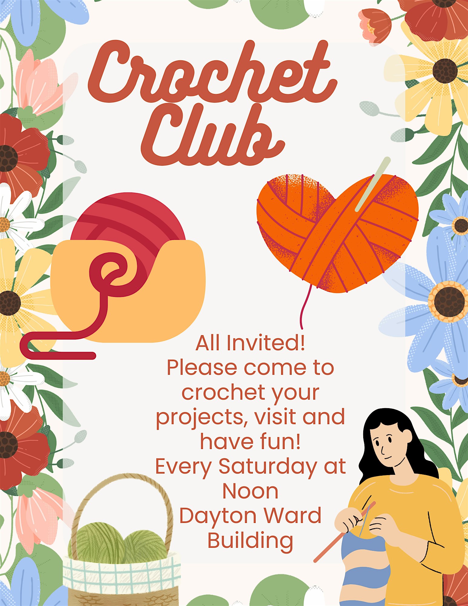 Crochet Club at The Church of Jesus Christ of Latter-day Saints – Dayton, NV