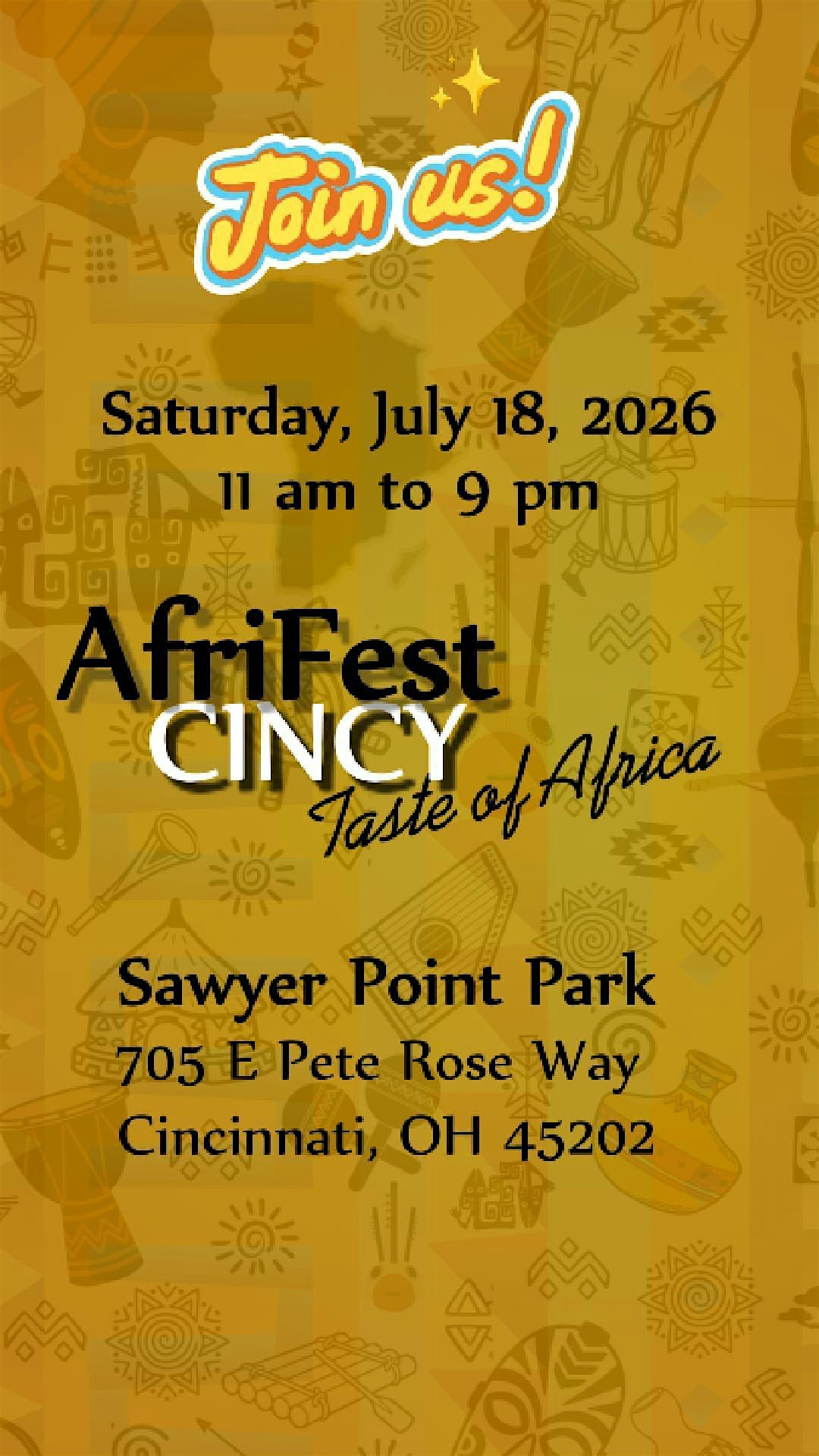 2026 AfriFest: Taste of Africa at Sawyer Point Park, East Pete Rose Way, Cincinnati, OH, USA – Cincinnati, OH