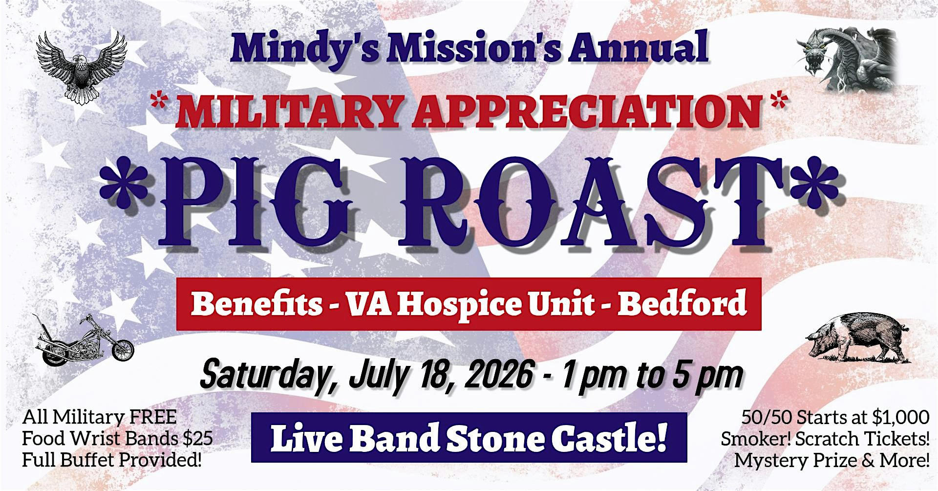 Annual Military Appreciation Pig Roast at Chelmsford Elks Lodge – Chelmsford, MA