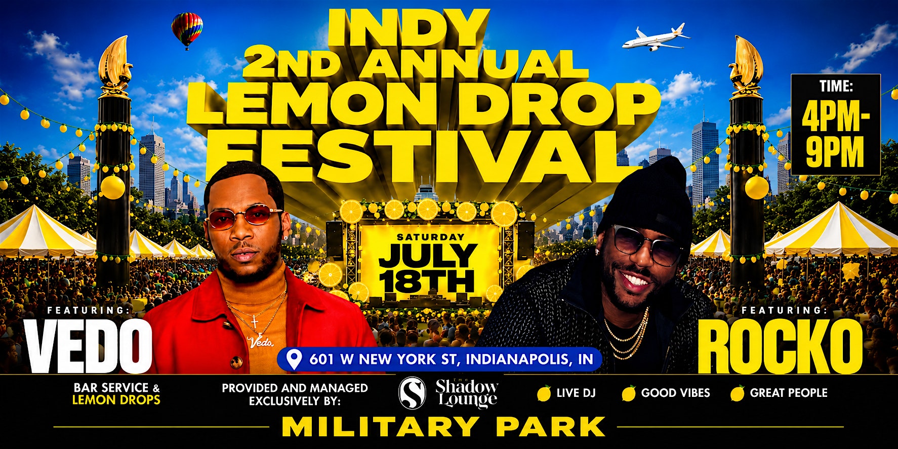 Indy Lemon Drop Festival 2026| Expo Weekend| Indianapolis at Military Park – Indianapolis, IN
