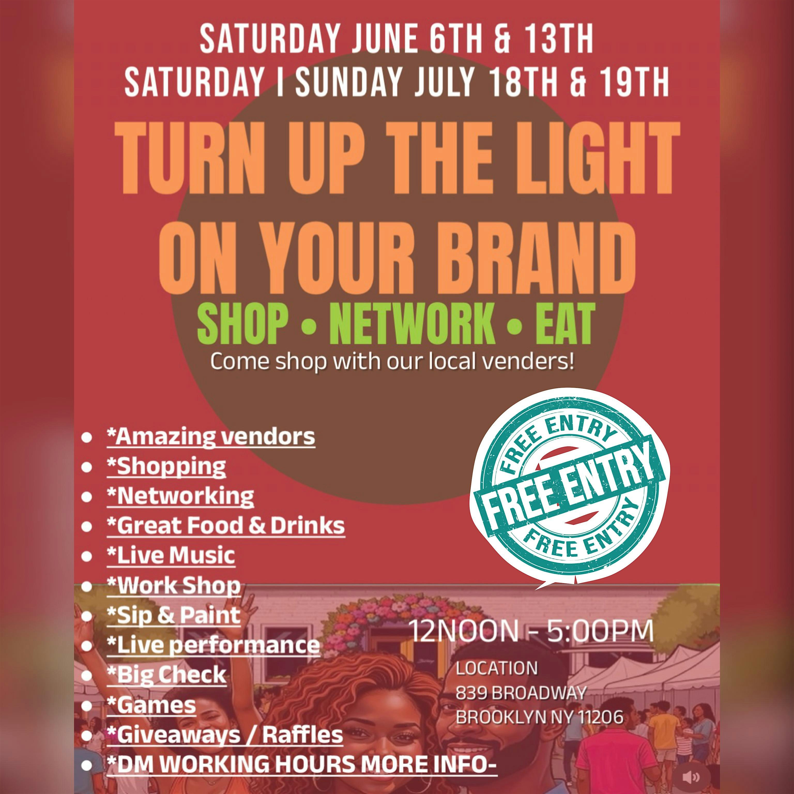 POP-UP SHOP & MARKET NEW YORK CITY at 839 Broadway – Brooklyn, NY