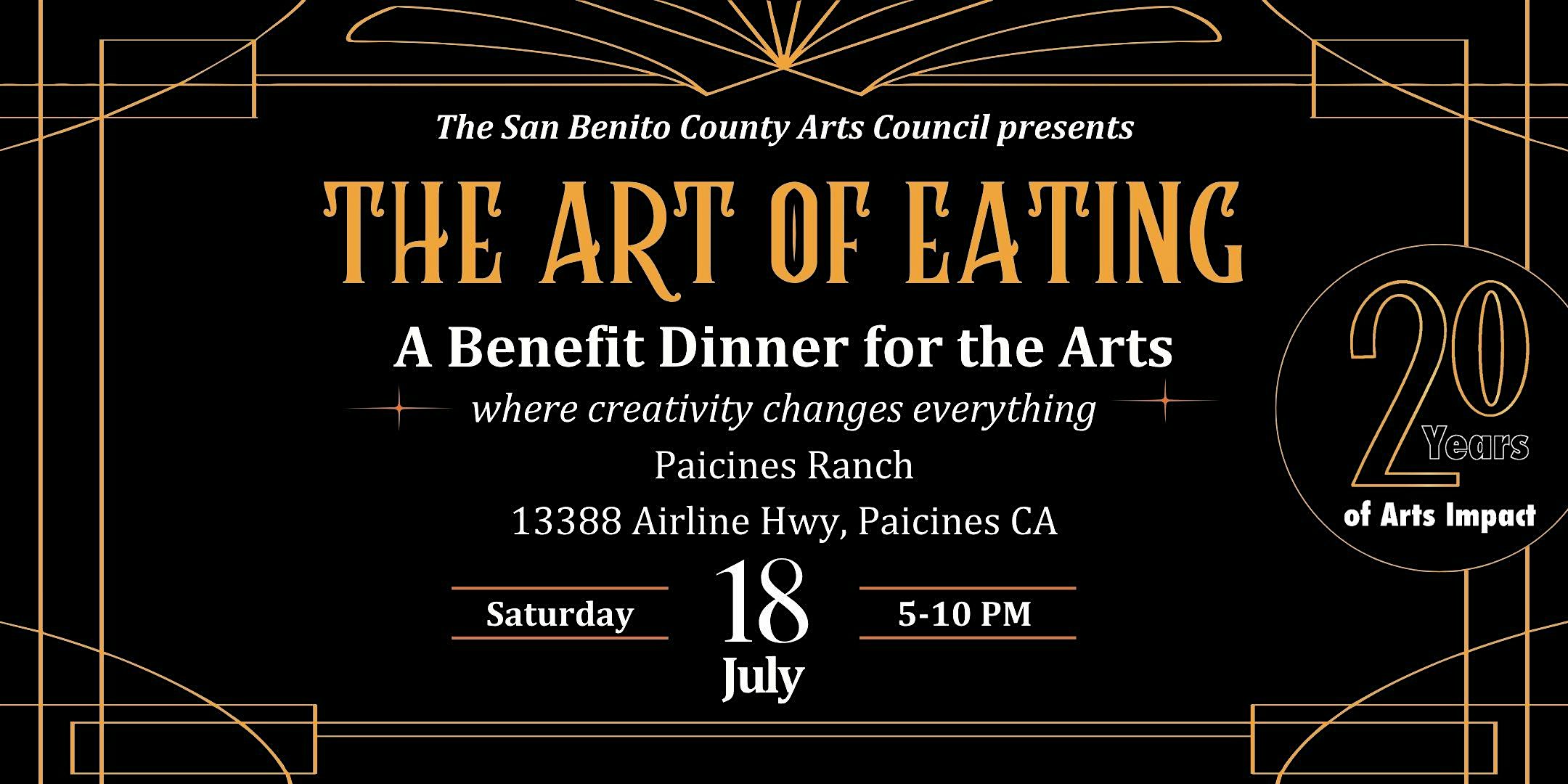 Art of Eating: 20th Anniversary Gala at Paicines Ranch – Paicines, CA