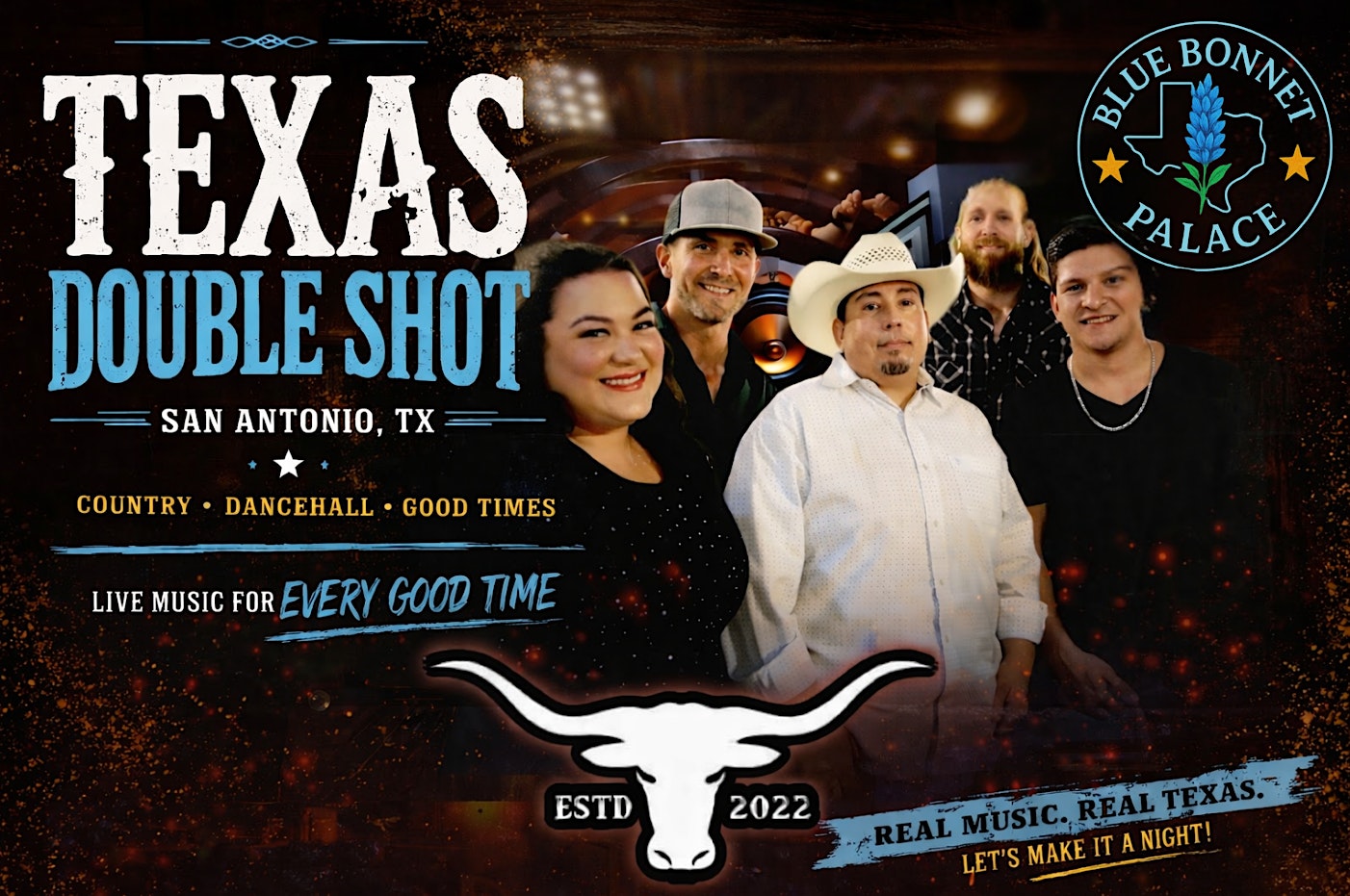Texas Double Shot at Blue Bonnet Palace – Selma, TX