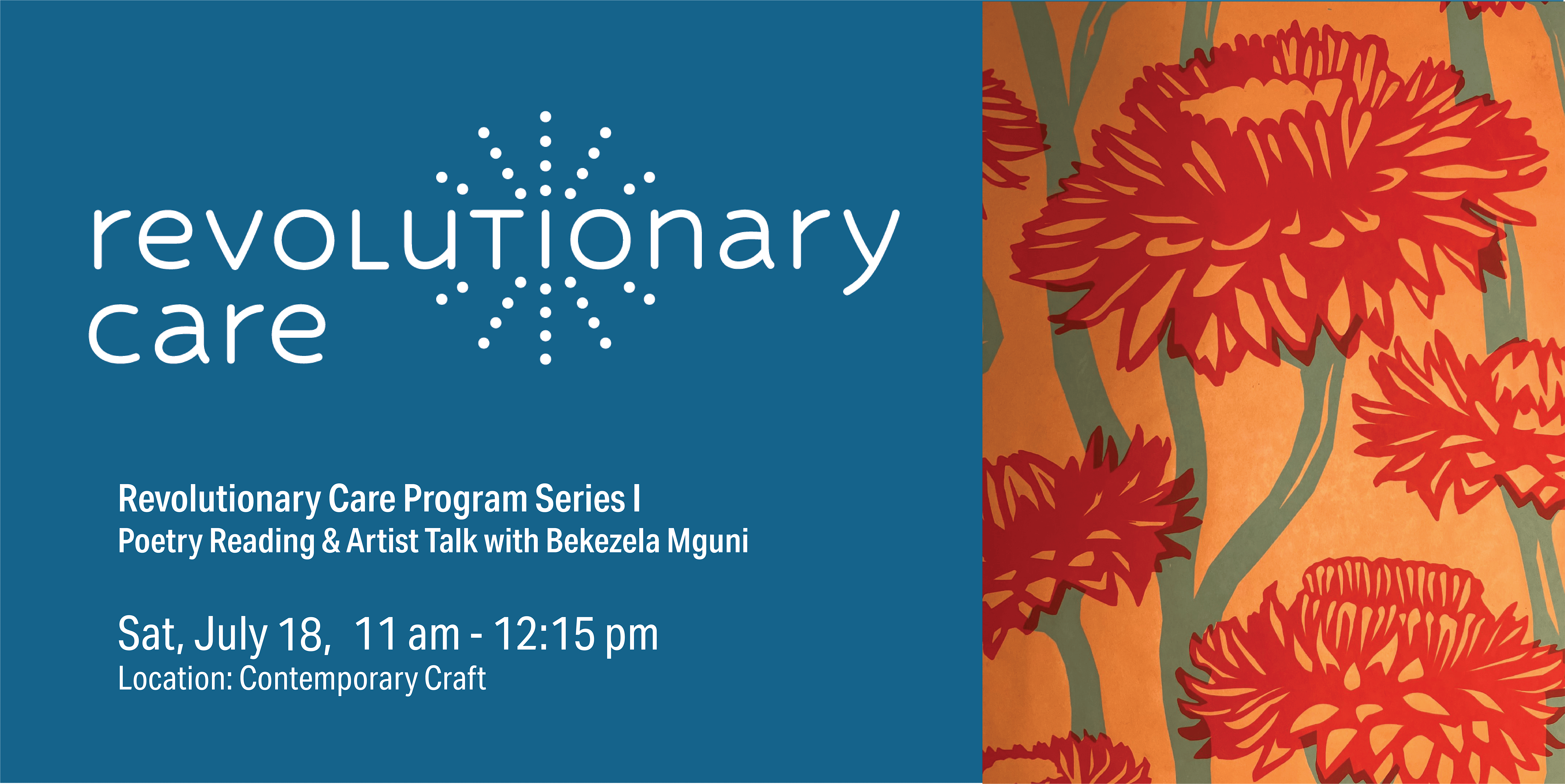 Poetry Reading & Artist Talk with Bekezela Mguni at Contemporary Craft – Raphael Building – Pittsburgh, PA