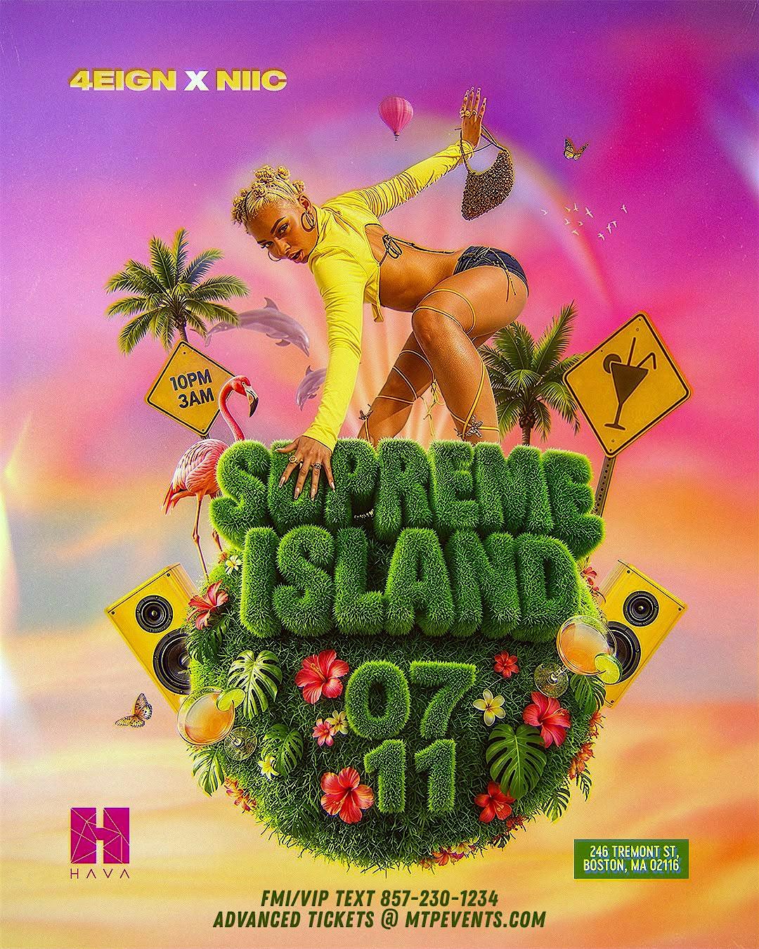 SUPREME ISLAND SATURDAYS – MTP EVENTS at HAVA BOSTON – Boston, MA