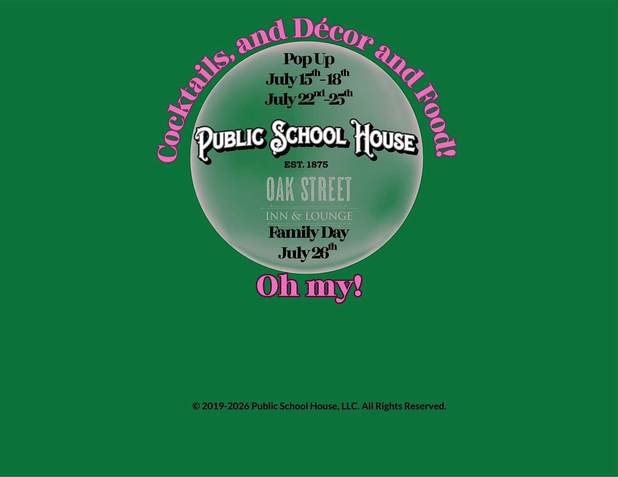 Public School House Presents: School of OZ on July 18th at Public School House – Cottleville, MO