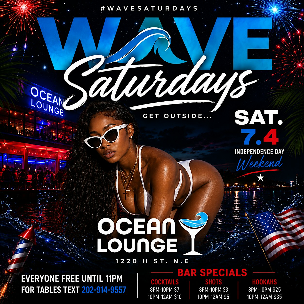 Wave Saturdays at OCEAN LOUNGE – Washington, DC