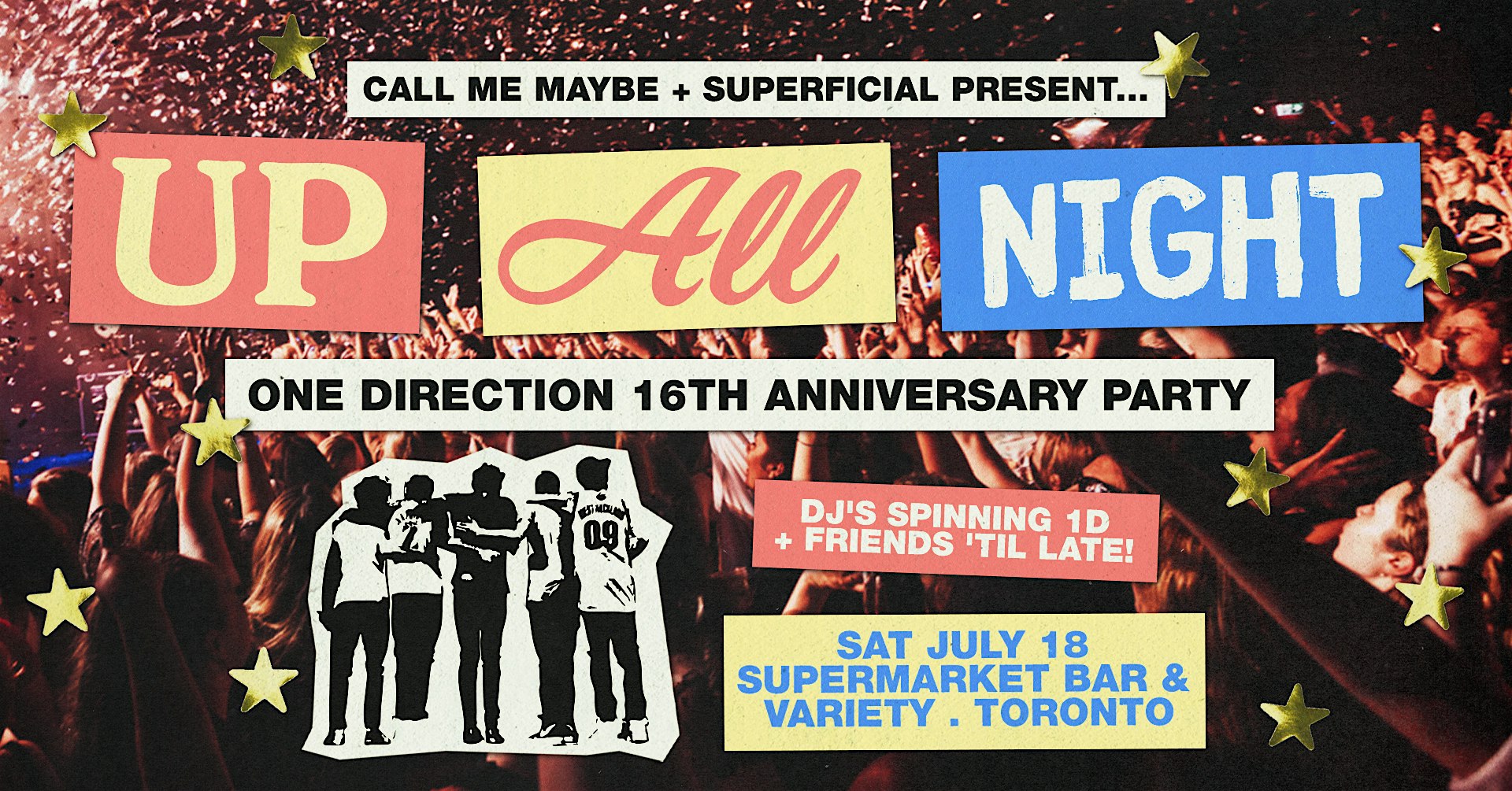 Up All Night: One Direction 16th Anniversary Party – Toronto at Supermarket Bar and Variety – Toronto, Canada