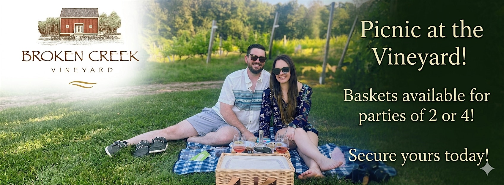 Picnic at the Vineyard! at Broken Creek Vineyard and Winery – Shrewsbury, MA