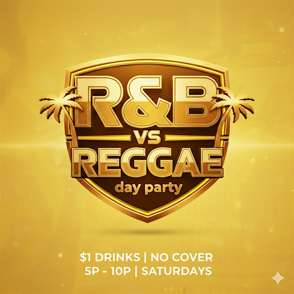 R&B vs REGGAE •Day Party | $1 Drinks – Live Band & DJs at HEROES LOUNGE – DALLAS, TX