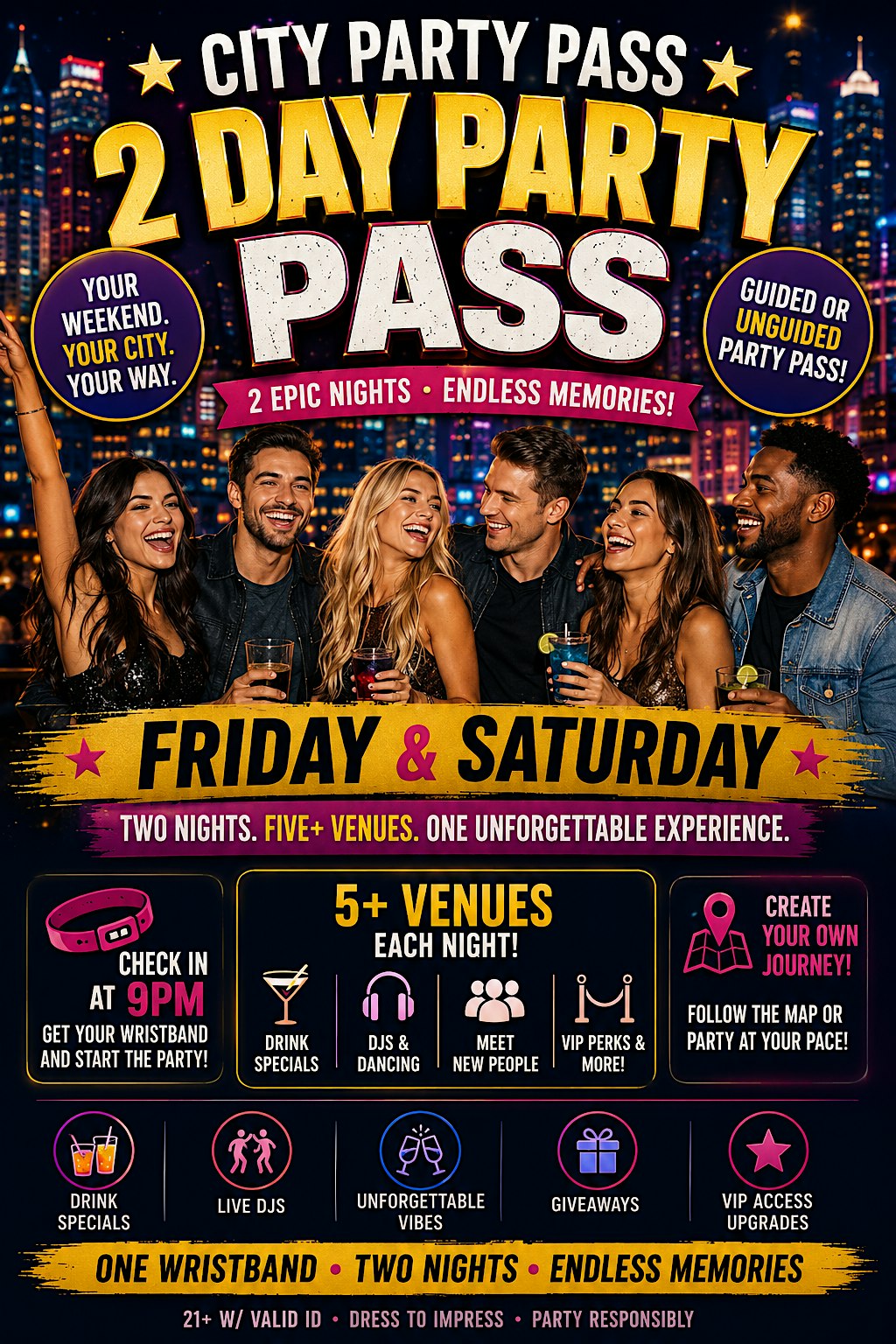 Party Pass Sacramento Experience Crawl at 8-Track – Sacramento, CA