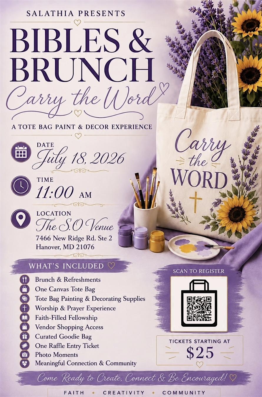 Bibles & Brunch: Carry the Word at The S.O Venue – Hanover, MD