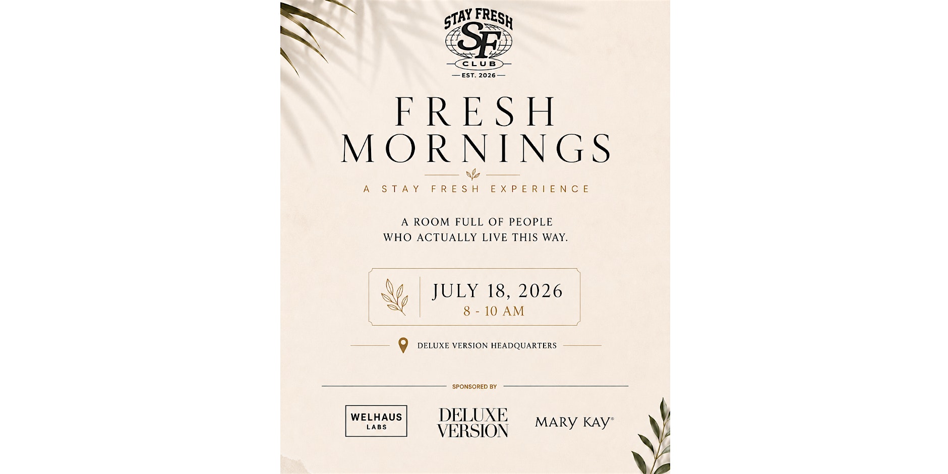 Fresh Mornings Vol. 1 at Deluxe Version Headquarters – Henderson, NV