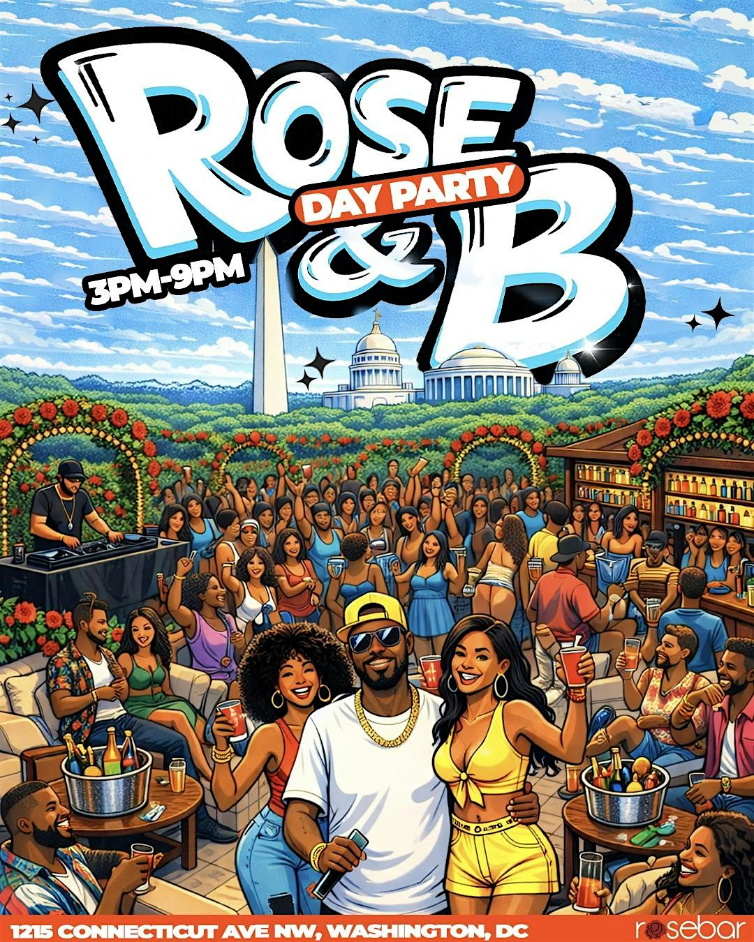 Rosebar Saturday Rooftop Day Party at Rosebar Lounge – Washington, DC