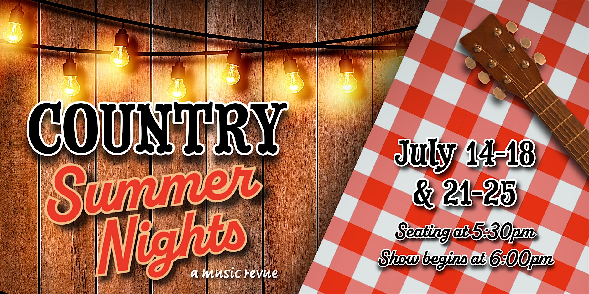 NSU Summer Dinner Theatre: Country Summer Nights at A A Fredericks Auditorium – Natchitoches, LA