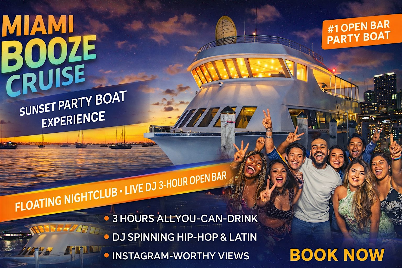 World Cup Fun Booze Cruise at Bayside Miami – Miami, FL