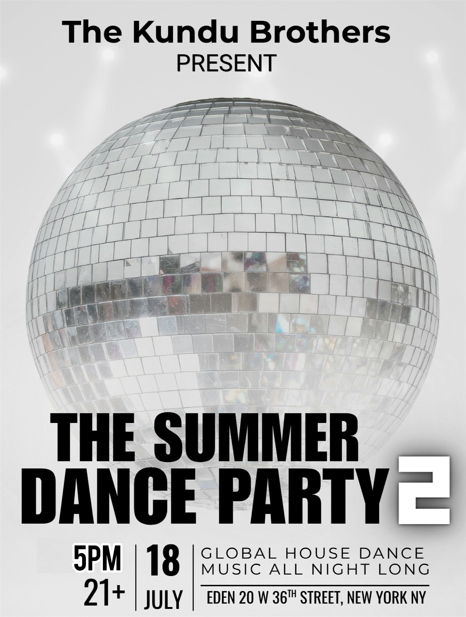 The Summer Dance Party 2 with The Kundu Bros at EDEN – New York, NY