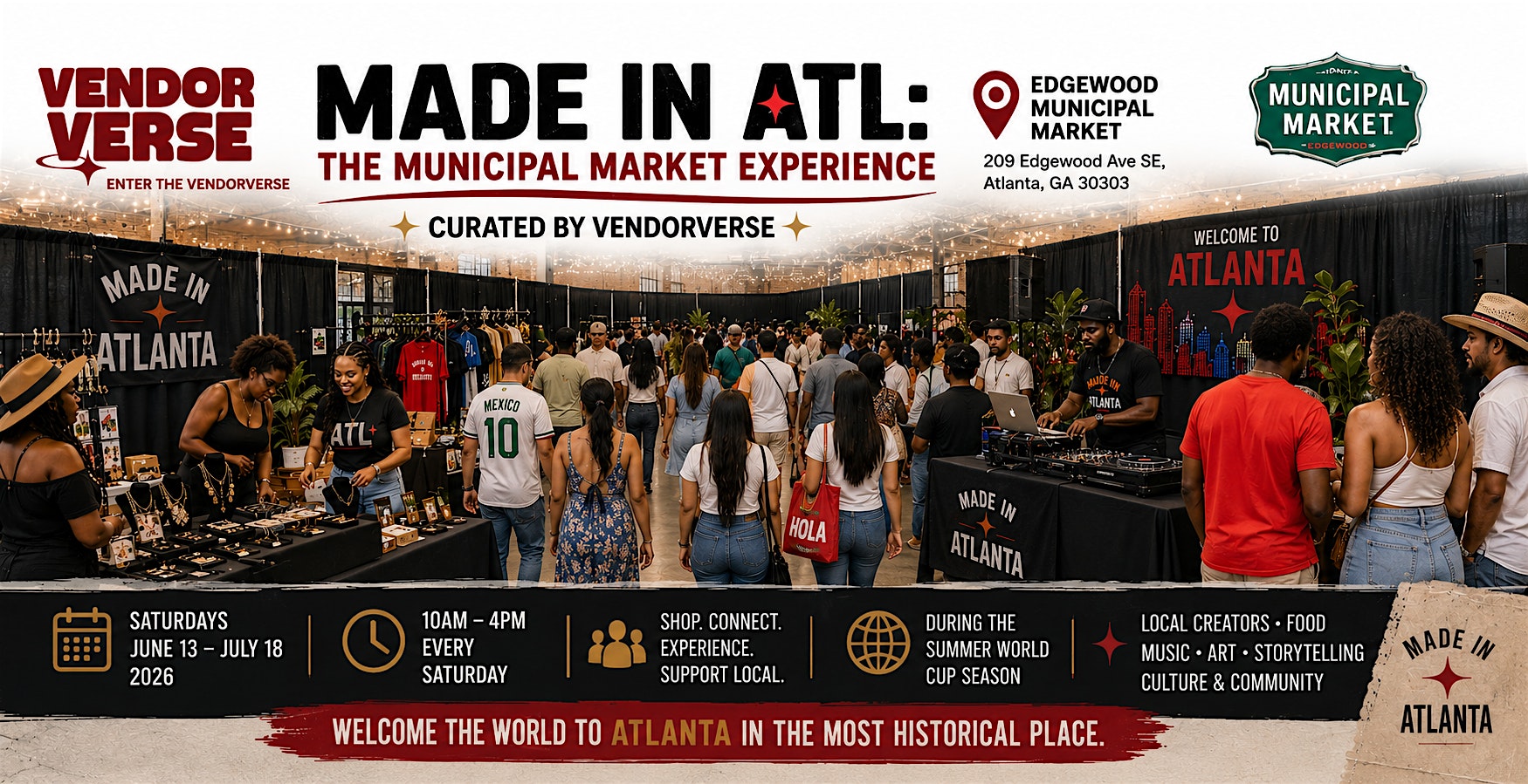 Made in ATL: Experience Atlanta Through Food, Music, Culture & Community at The Edgewood Municipal Market – Atlanta, GA