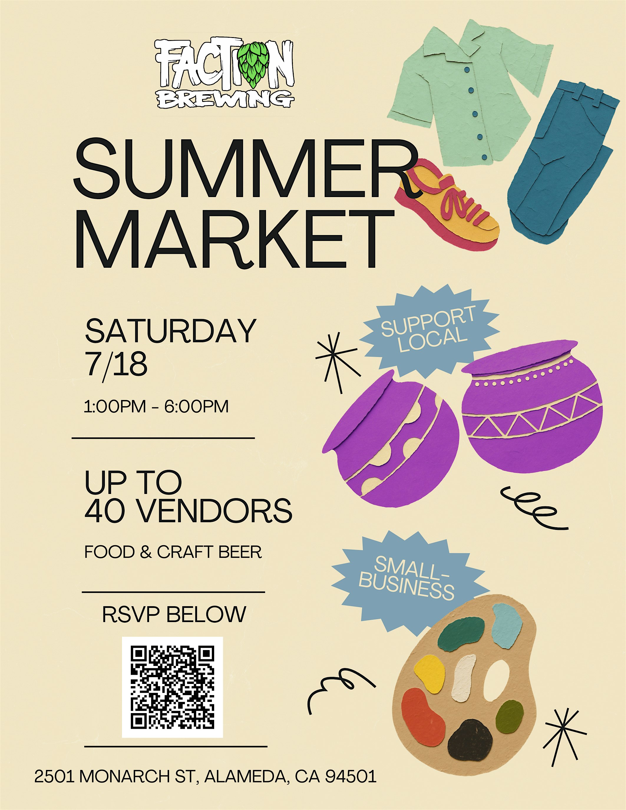 Faction Brewing Summer Market at Faction Brewing – Alameda, CA