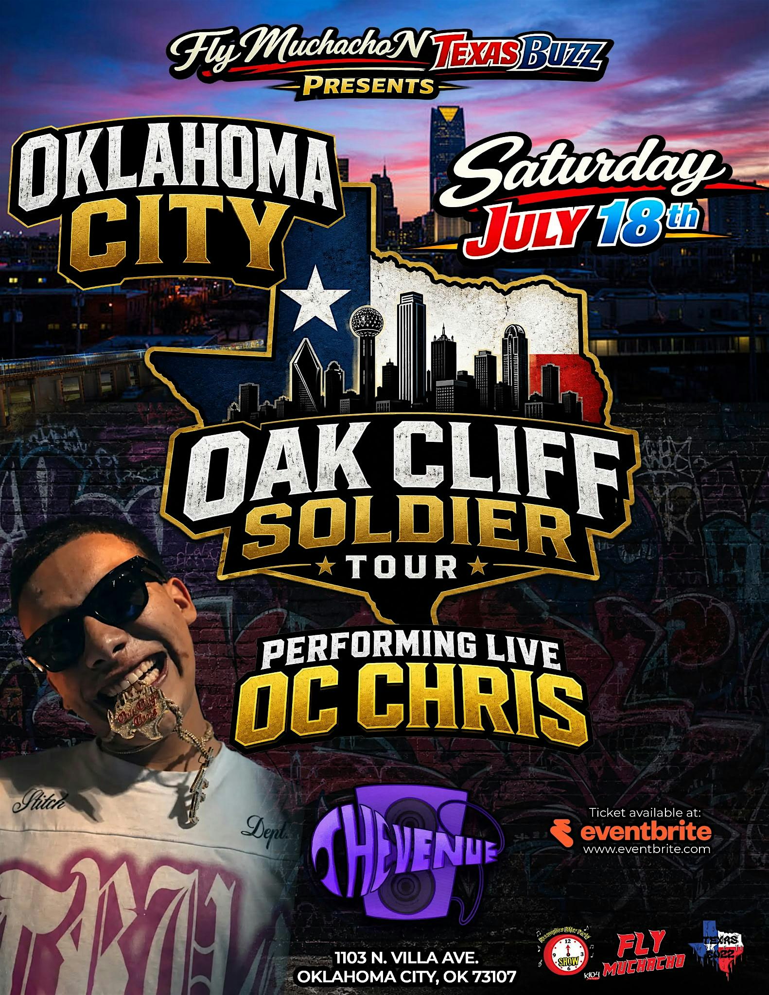 Oc Chris Live Sat 7/18 The Venue 1103 N villa ave Ok city AllAgeEvent at 1103 N Villa Ave – Oklahoma City, OK