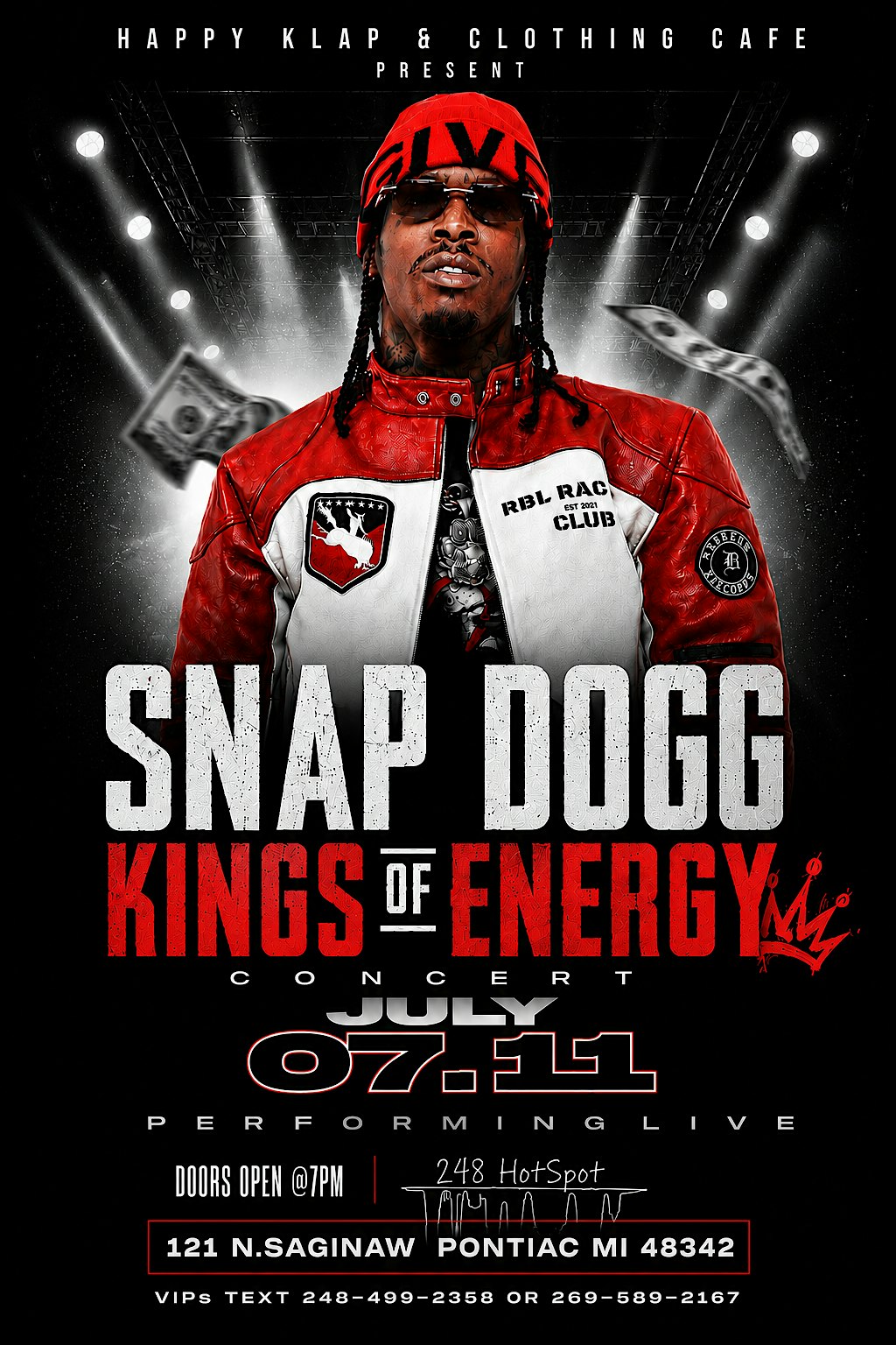 Kings of Energy Concert at 121 N Saginaw St – Pontiac, MI