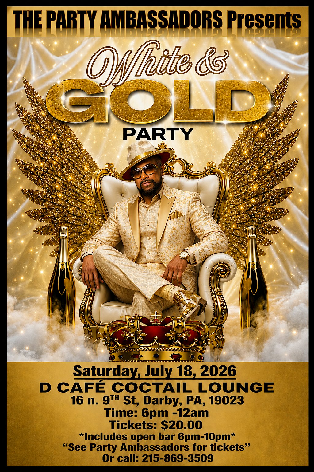 The All WHITE & GOLD Attire Affair at D’Cafe – Darby, PA