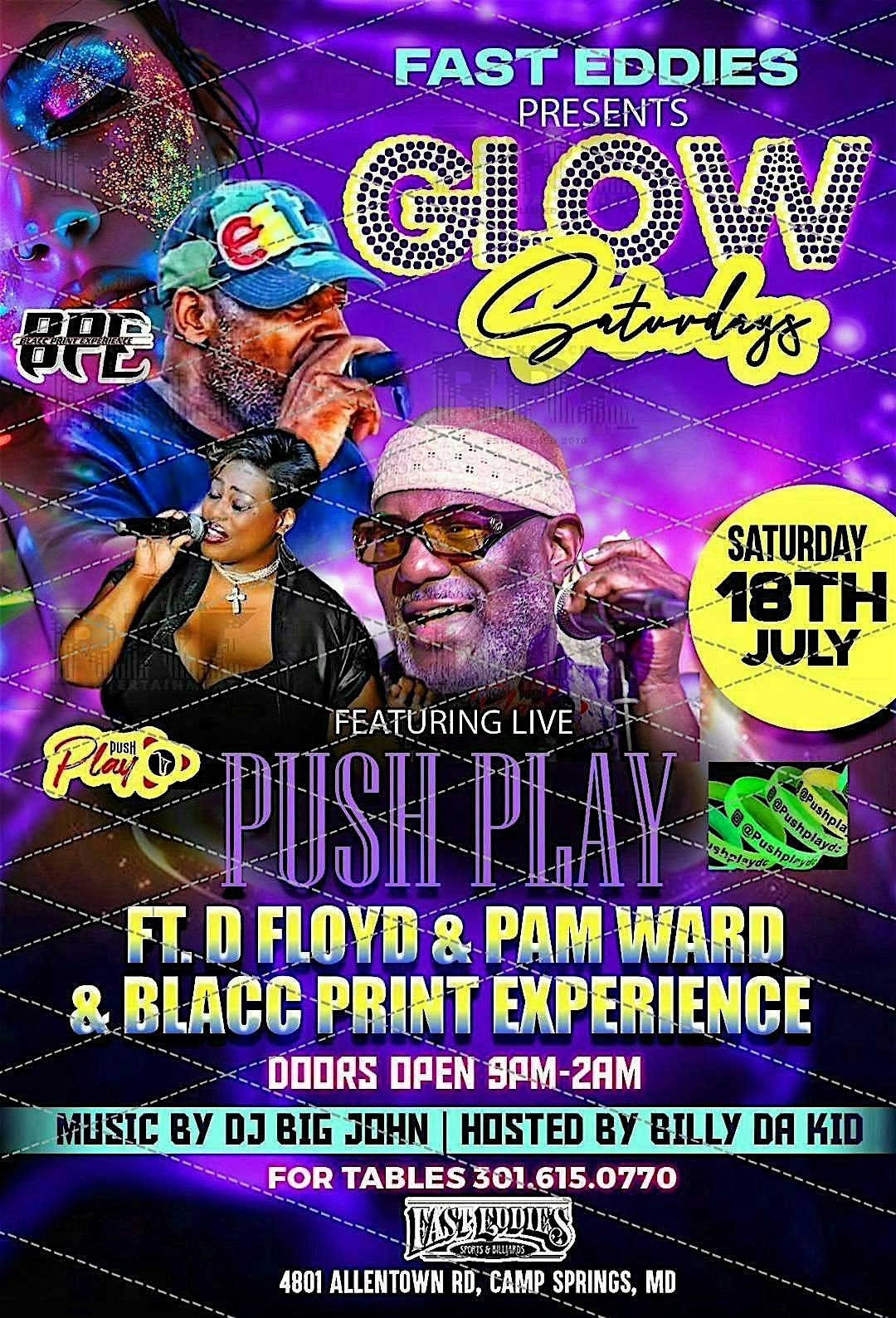Glow Saturdays at Fast Eddie’s – Camp Springs, MD