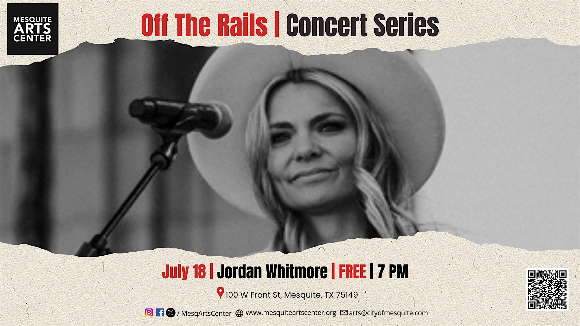 Off The Rails | Jordan Whitmore at Downtown Mesquite Farmer Market – Mesquite, TX