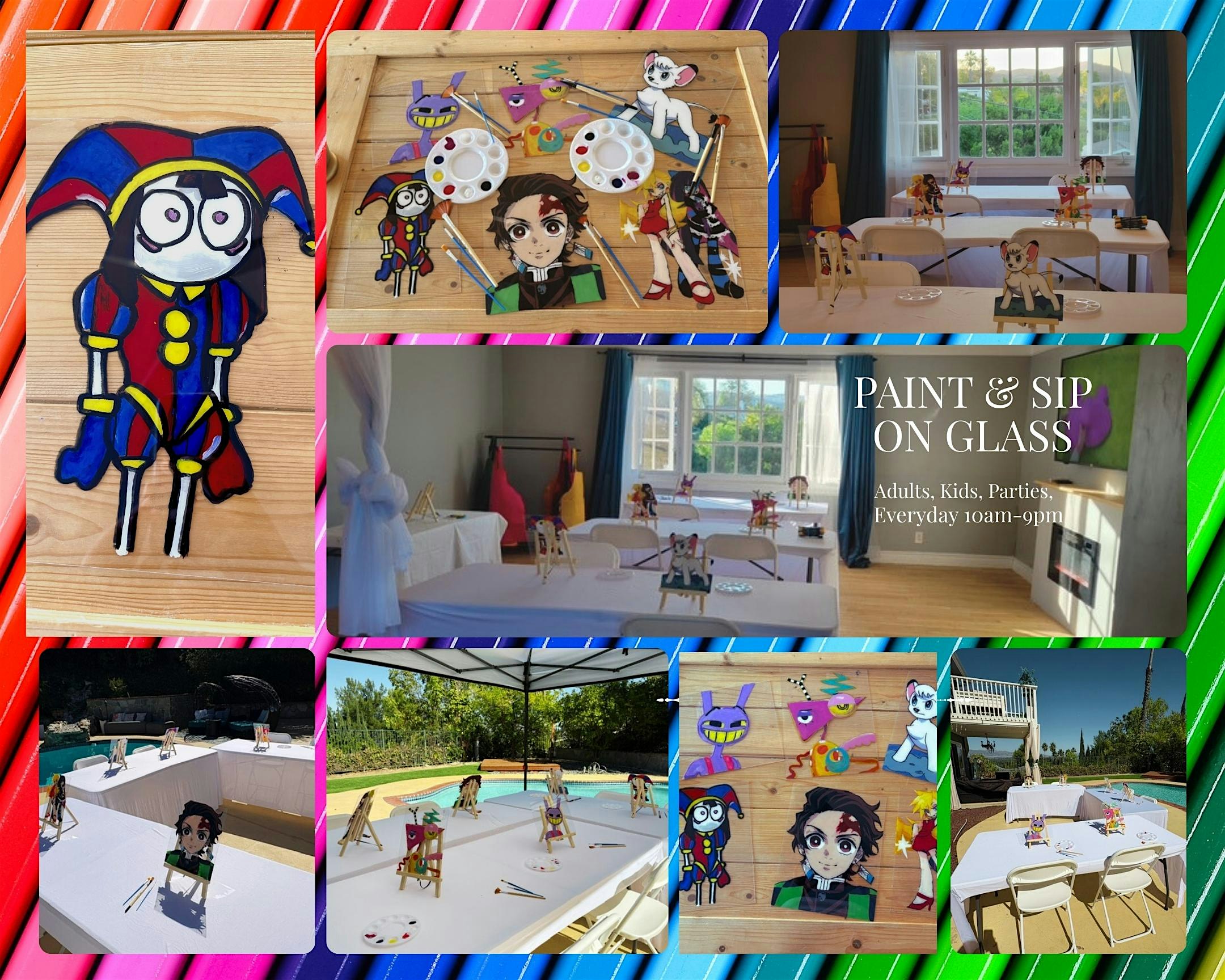 ✨ Paint & Sip on Glass – A Creative Twist! at Woodland Hills – Los Angeles, CA
