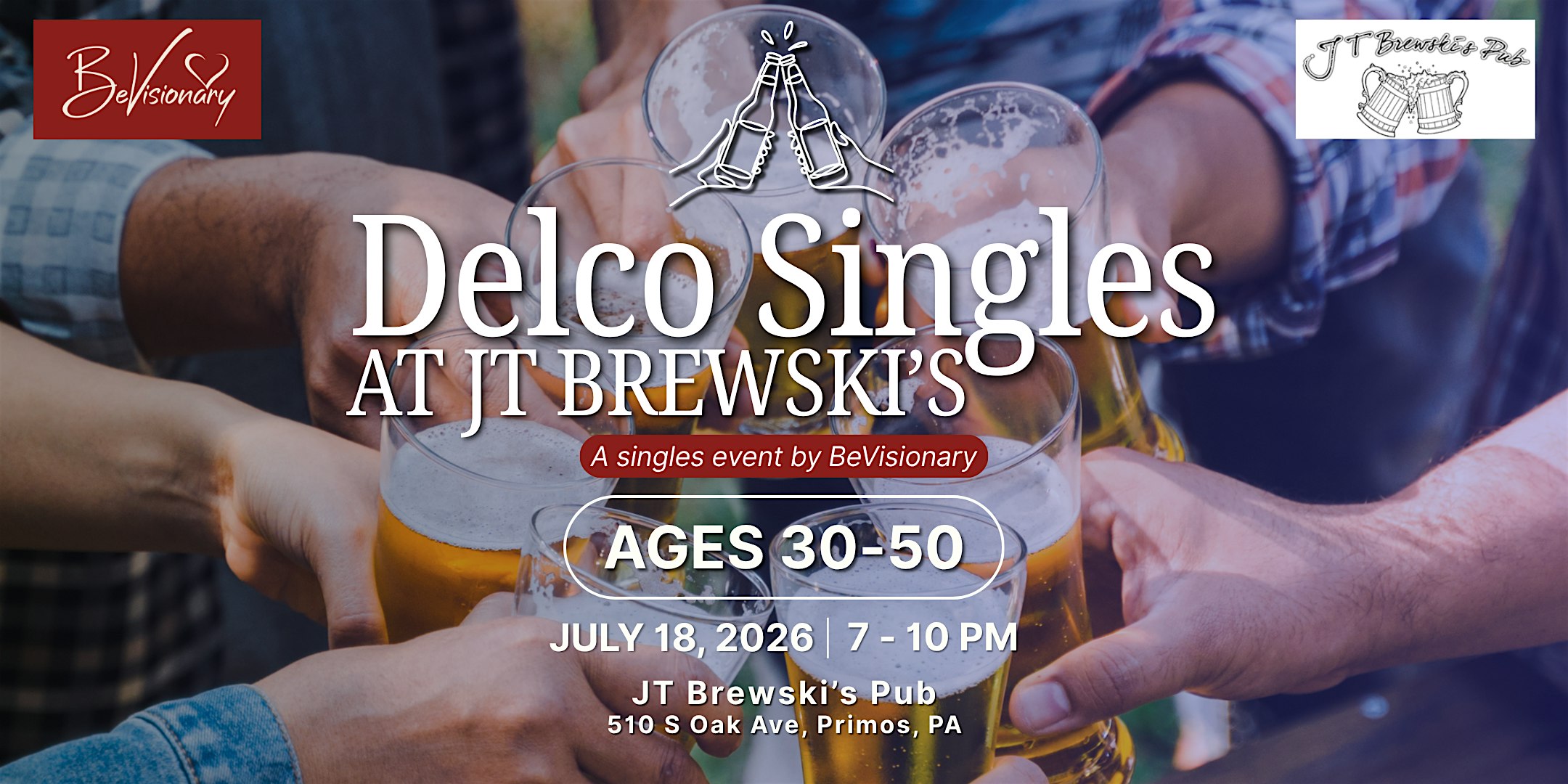 Delco Singles at JT Brewskis | 30-50 at JT Brewskis 30-50 – Primos, PA