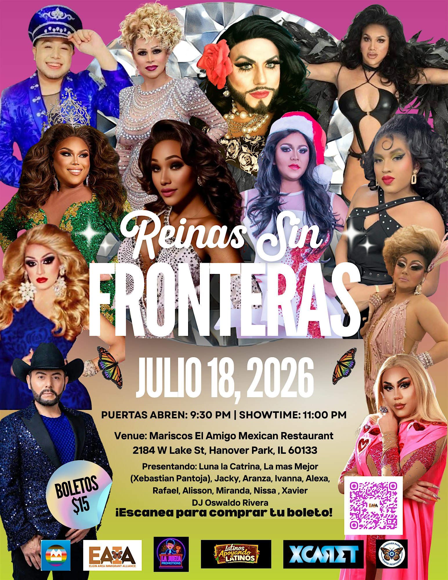 Reinas Sin Fronteras 2 at Mariscos El Amigo Mexican Restaurant – Hanover Park, IL